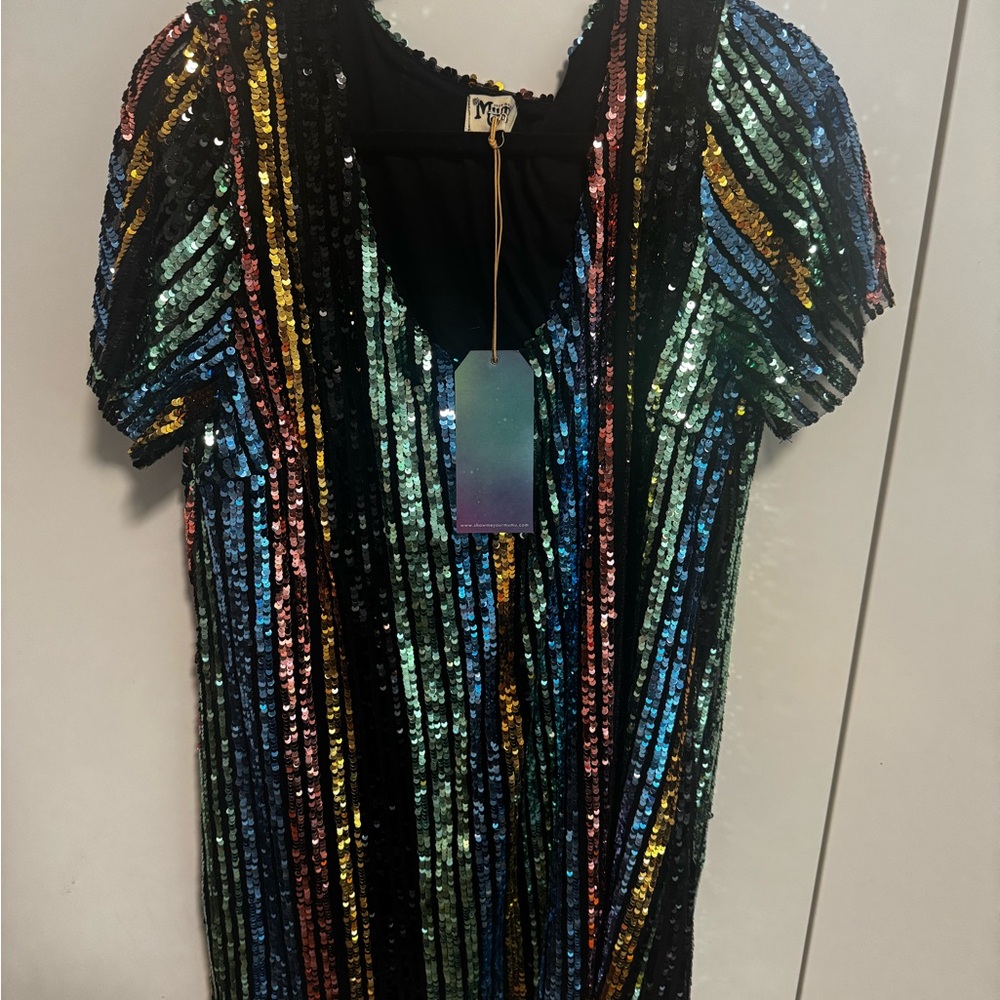 Show Me Your MuMu Multicolor Sequin Dress